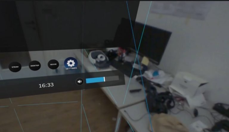 How to enable pass-through camera mode in Valve Index.